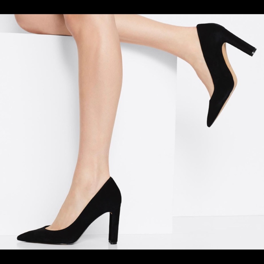 ALDO black suede febricyla pumps